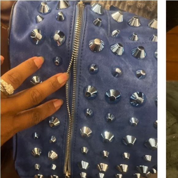 Traci Lynn studded backpack purse - Picture 5 of 10